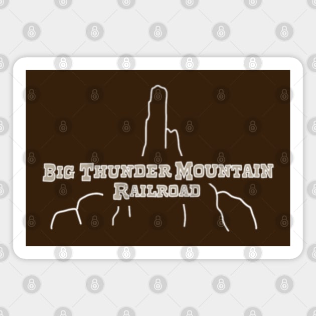 Big thunder mountain railroad Magnet by Hundred Acre Woods Designs